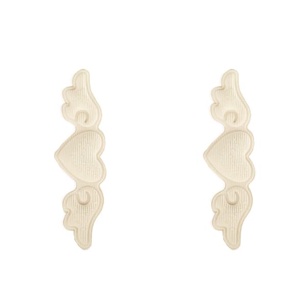Hælgreb (2 par) - 3 mm Beige Beige