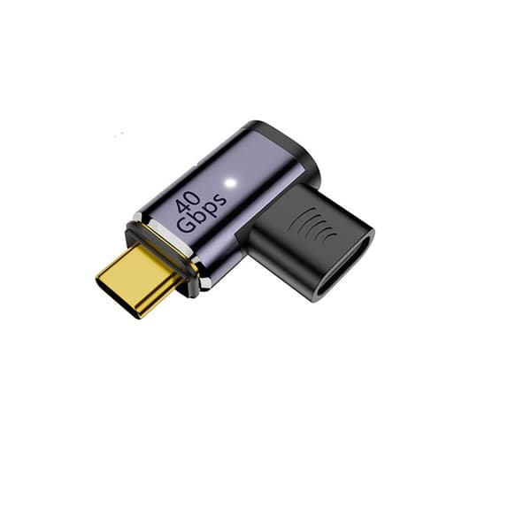 Sivuttainen magneettinen USB-C - USB-C -sovitin (1 kpl)