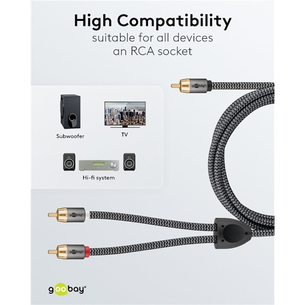 RCA-splitterkabel, 3 m