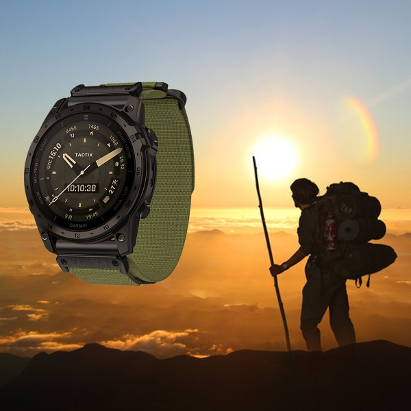 INF Klockarmband i Nylon för Garmin Watch Träd 22 mm