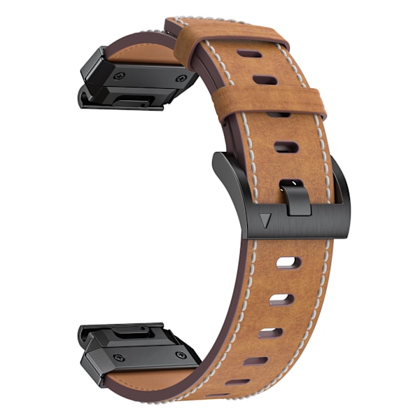 Klockarmband med Snabbkoppling för Garmin 22mm Brun