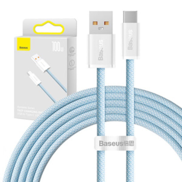 Kabel USB till USB-C Baseus Dynamic Series, 100W, 2m (blå)