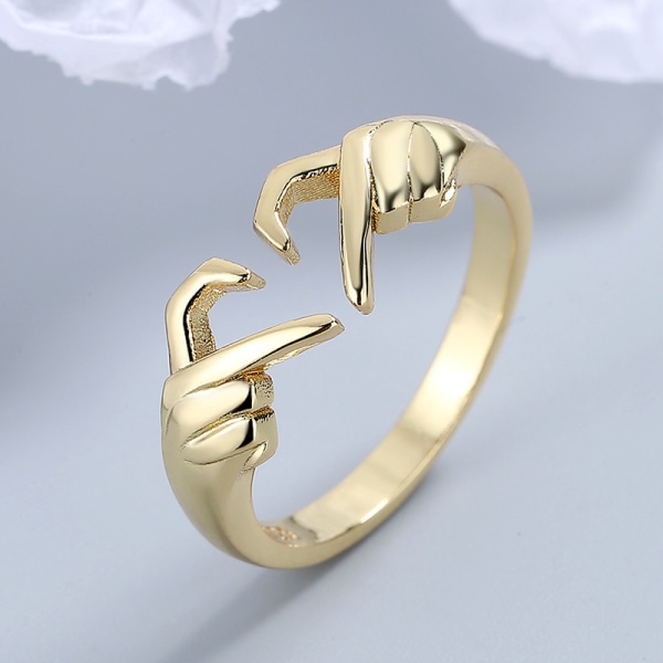 Ring med handhjärta Justerbar