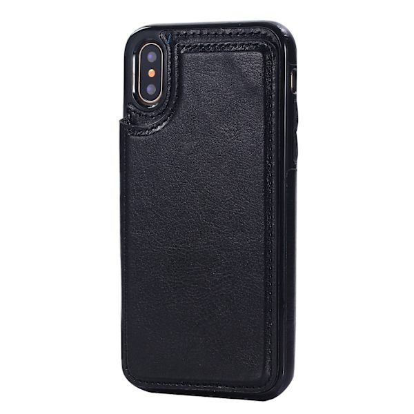 Card Slot Leather Case for Google 8A - Black