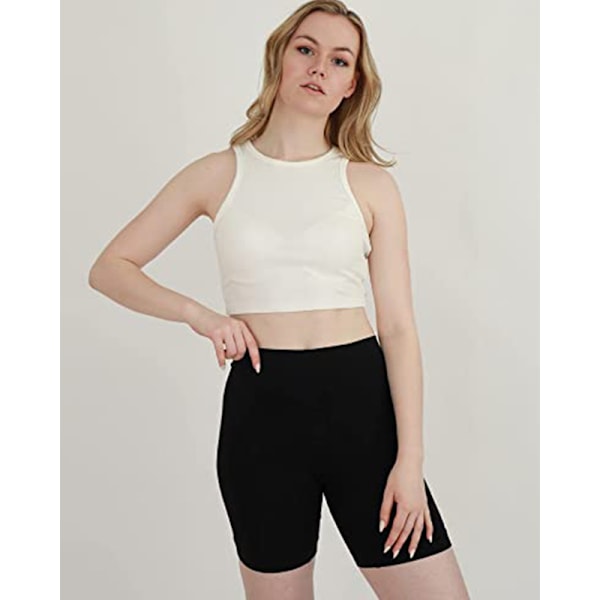 Dam Sömlösa Midje-Skyddsshorts, 3-Pack  XL L