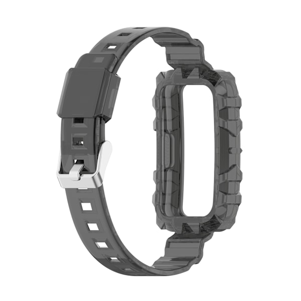 Kristallklart skyddande klockarmband för Huawei Band Svart