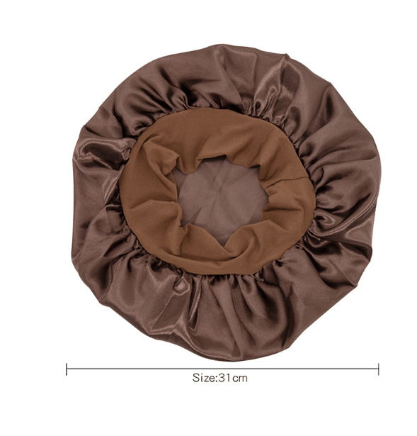 Sovehætte - Beskytter dit hår, når du sover 2-pak Brown+Black Brown+Black