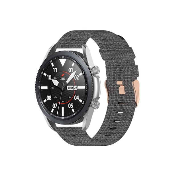 Kellon ranneke nylon Garmin Forerunner 265S/255S/Venu 2S/Vivomove 3S/Vivoactive 4S, Fossil Women's Charter HR/Women's Sp Harmaa 18 mm