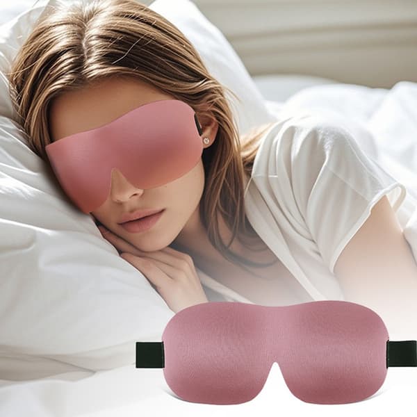 Øjenmaske - Mørklægnings Søvnmaske til Perfekt Søvn Pink Pink