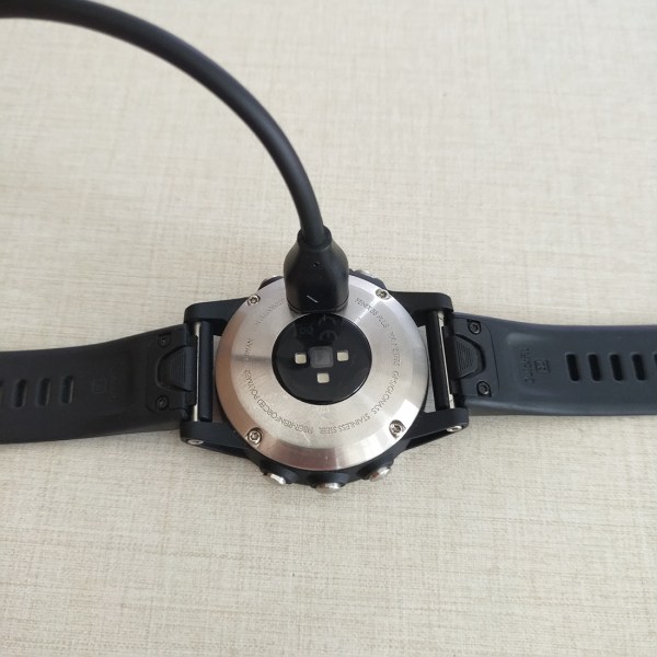 USB-C Smartwatch laddningskabel Garmin Fenix 5 / 5X / 5S / 6 / 6X / 6S Svart