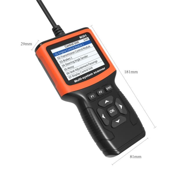 Bilmotorfejlsøgningsværktøj - OBD2-scanner med specialfunktioner