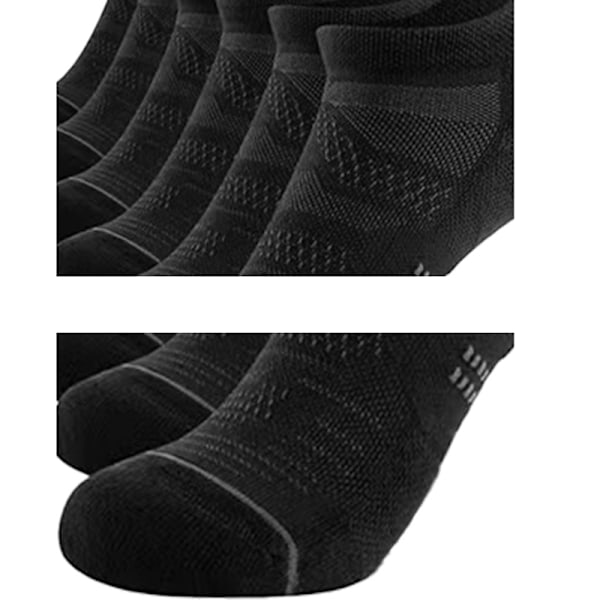 5 par damsportsockor, andningsbara och bekväma ankelsockor S/M
