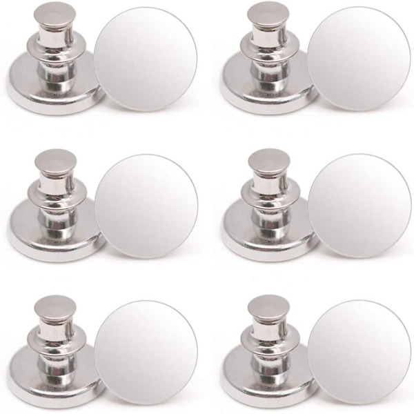 INF Jeansknappar / Sy-fria byxknappar Silver 10-pack