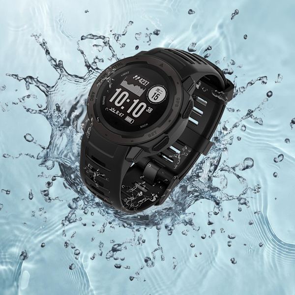Garmin Instinct 2 Silikone urrem Black Black
