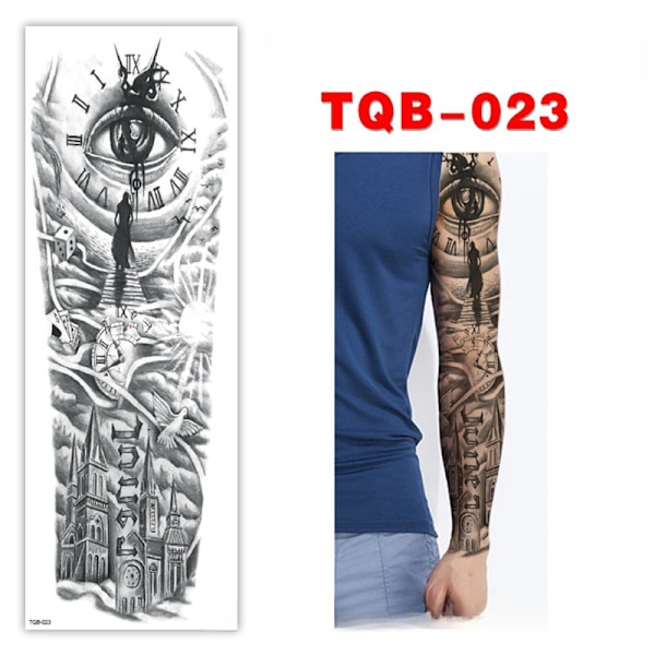 Koko käsivarren väliaikainen tatuointitarra 5