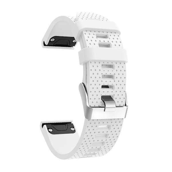Silikone urrem til Garmin Fenix 5S Plus White White