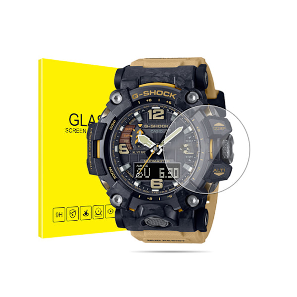 Krystalklar urskærm til Casio GWG-2000 - 2 stk.