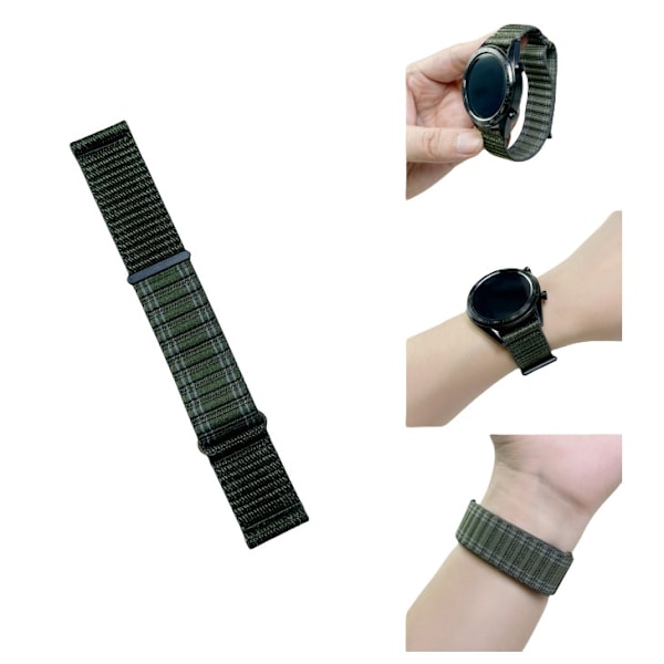 Huawei GT5/GT4 46mm Nylon Watch Strap Grön