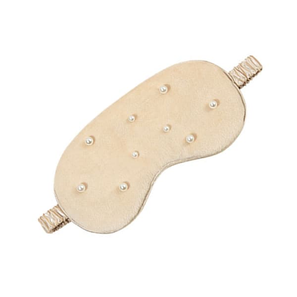 Pearl Plush Sleep Mask - Bloker lys for en afslappende søvn Gold Gold
