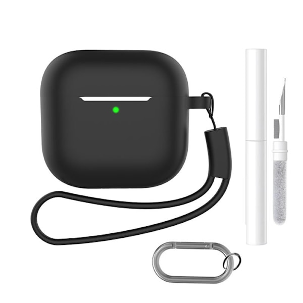 AirPods-etui med nøglering og tilbehør AirPods 4 Flat Sort
