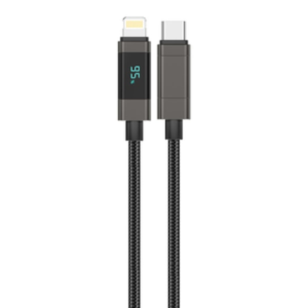 Foneng XS05 PD27W USB-C-Lightning-kaapeli, 1,2 m (musta)