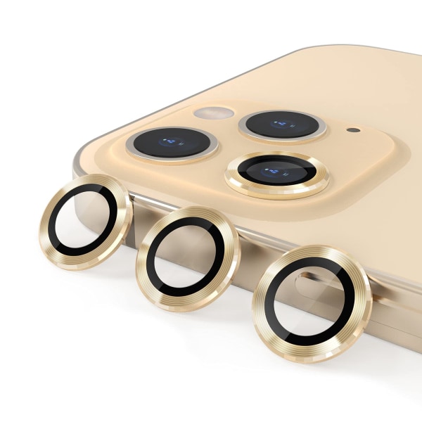 Linssisuojus iPhone 13 Pro / 13 Pro Max 3-pack Gold