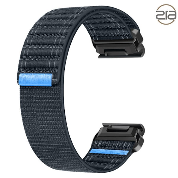 Nylon klockarmband för Garmin Fenix 8/5/6/7X Pro/Epix 935/965 Blå 26 mm