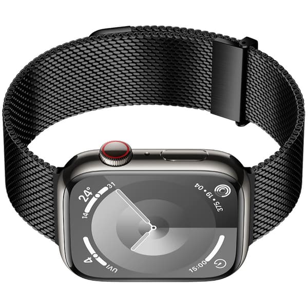 Grafit Milanese Loop-rem til Apple Watch Black S Black S