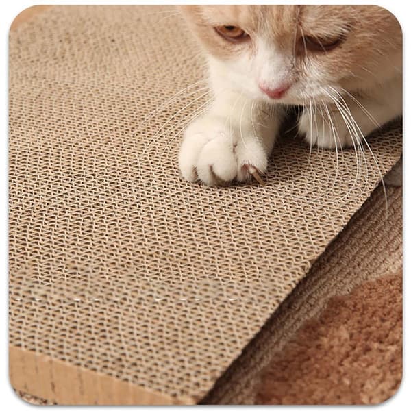 DIY Wellpappe Kattklösbräda - Klösmatta för Klösvård & Lindring av Uttråkning S S
