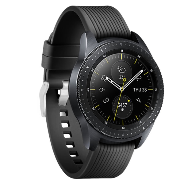 Samsung Galaxy Watch 42 mm  silikonearmbånd (S) Sort