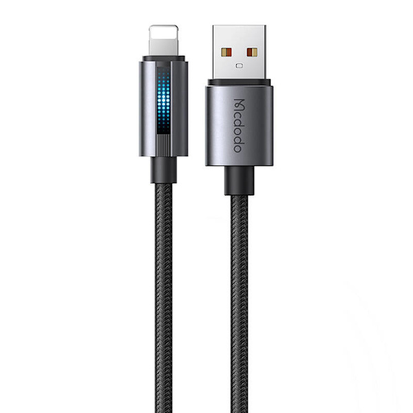 Mcdodo CA-5660 USB-A till Lightning-kabel med blinkande ljus 1,2m (svart)
