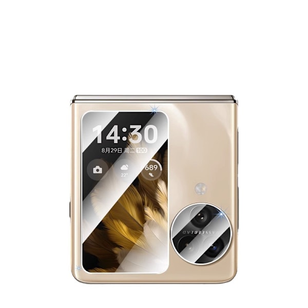 Härdat glas för liten skärm för OPPO Find N-serien - Kristallklar vy OPPO Hitta N2 Flip