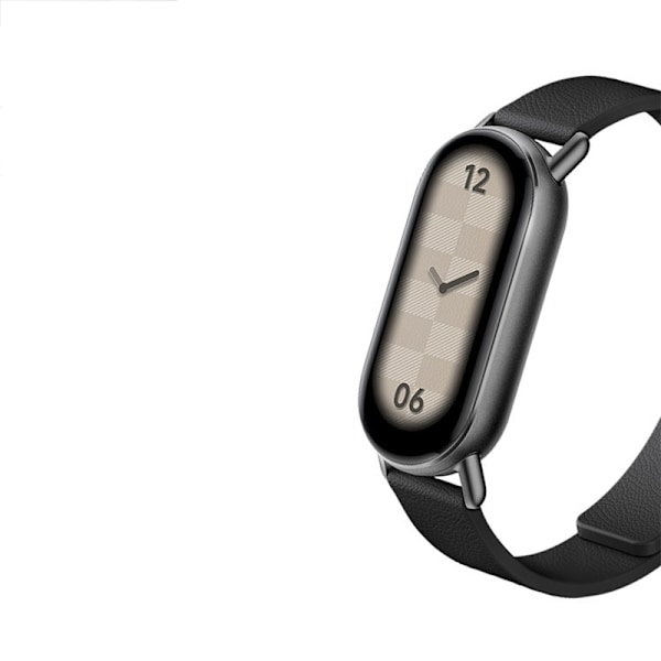 Nahkaranneke Xiaomi Band 8/9 - Magneettinen Musta