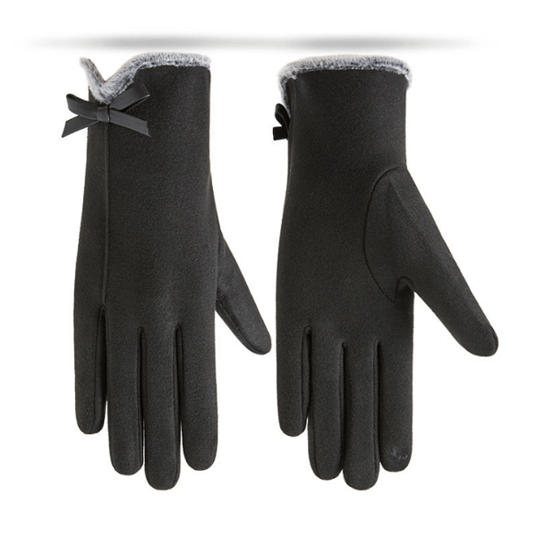 Varme vinterhandsker til kvinder med Touchscreen-kompatibilitet Black Black