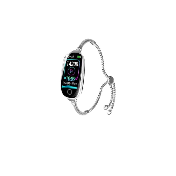 Smartwatch armbånd med blodtryk, SpO2 og pulsmåling, IP67, Bluetooth 5.3, 50+ sportsprogrammer, kompatibelt med iOS og Android Silver Silver