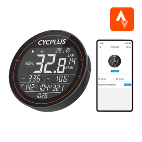 Cycplus M2 pyörätietokone - yhteensopiva Stravan, Trainingpeaksin jne.