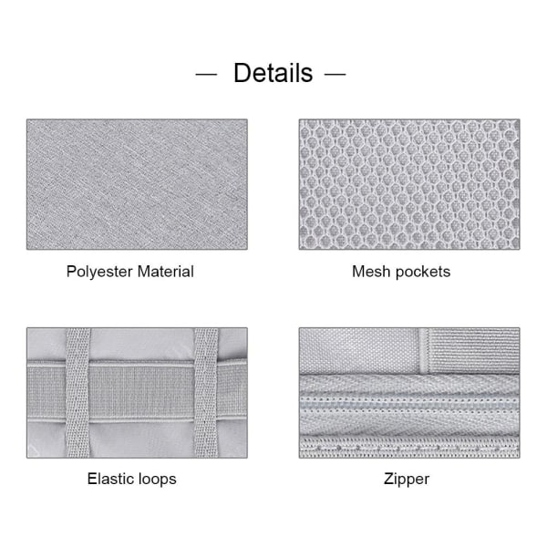 Förvaringsväska för digitala tillbehör polyester Grå (XS)