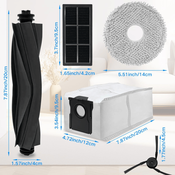 Tillbehör för Dreame X40 Ultra Complete / X40 Pro / S30 Pro Ultra