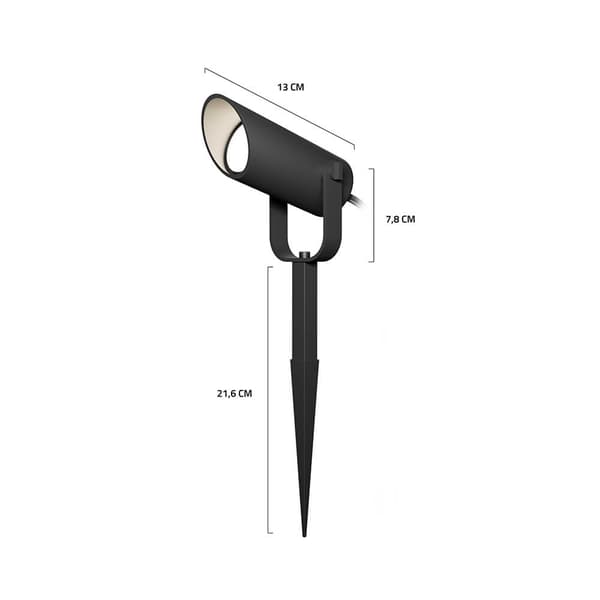 Smart Utomhus Spotlight 1-pack RGB CCT Svart