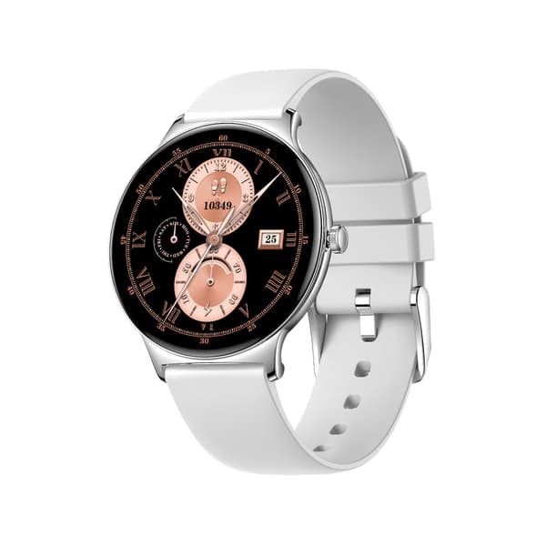 Multifunktionelt smartwatch med Bluetooth-opkald og sundhedsovervågning Sølv