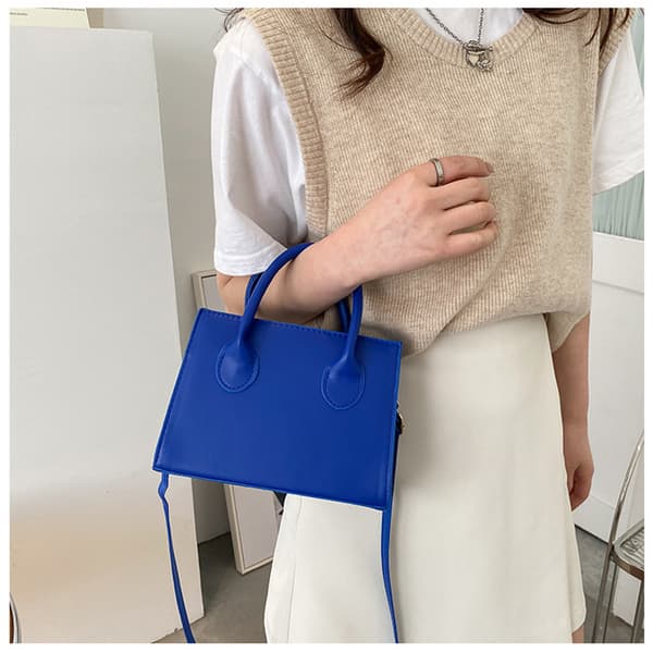Stilfuld firkantet taske Blue Blue