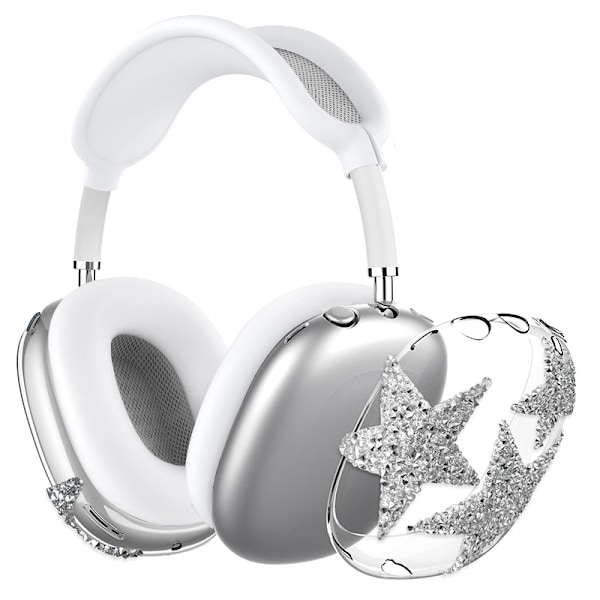 AirPods Max Skyddsfodral - Diamantstjärndesign Transparent