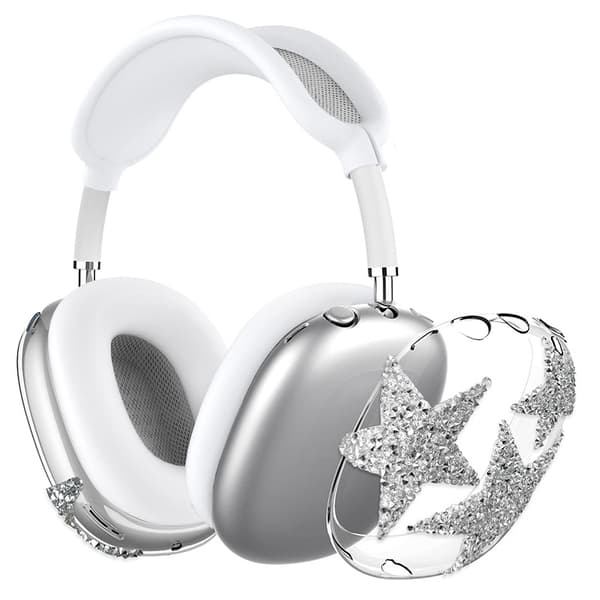 AirPods Max Skyddsfodral - Diamantstjärndesign Transparent Transparent