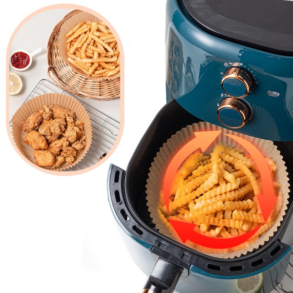 Air Fryer engangspapir til friture 50 stk Brun