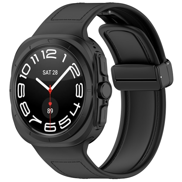 Klockarmband i Silikon för Samsung Watch Ultra 47mm Svart