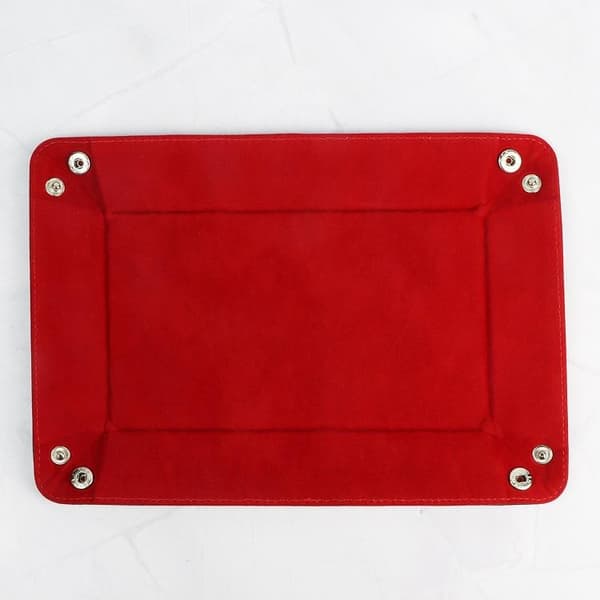 Vikbar rektangeltärningsbricka Filttärningsbricka Red Red