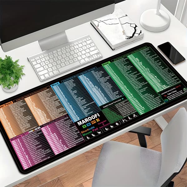 Udvidet Gaming Musemåtte - 300x600x2mm - Stofoverflade & Naturgummibase