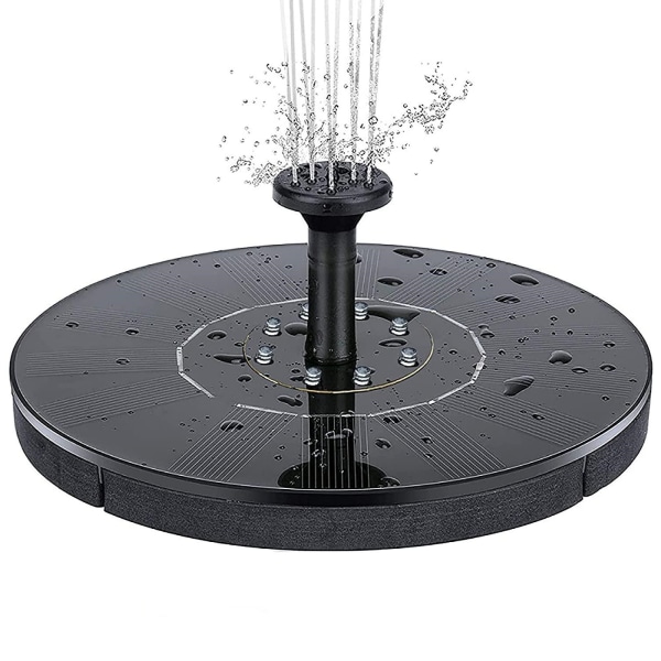 INF Vattenfontän solcellsdriven 18 cm med vit LED-belysning