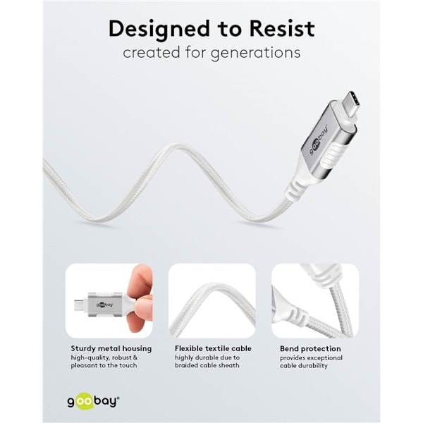 Ethernet-kabel USB-C™ 3.1 til RJ45, Slim, 7,5 m