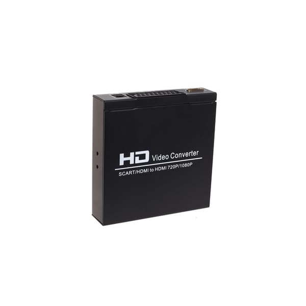 SCART+HDMI til HDMI HD Konverter og Switch Sort